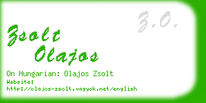 zsolt olajos business card